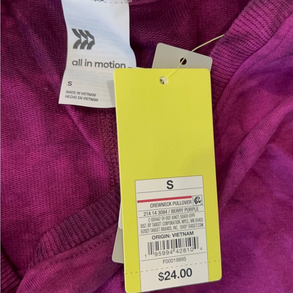 All In Motion Long-Sleeve Tie-Dye Sweatshirt. - Picture 6 of 8